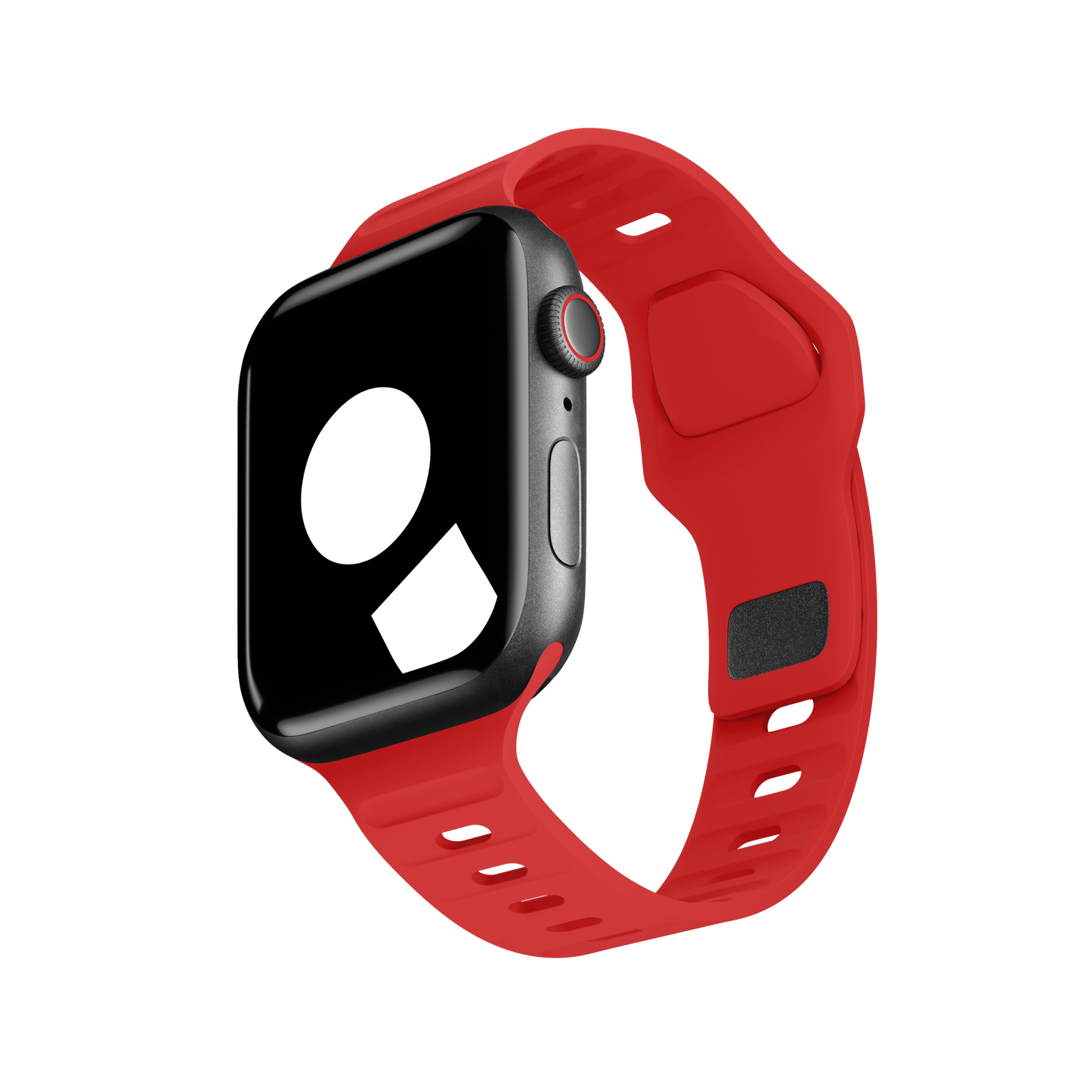 Red Sport Band Groove for Apple Watch