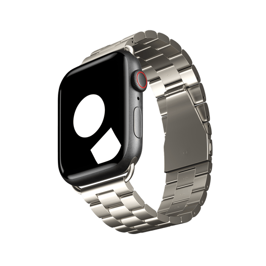 Silver Tri-Link Bracelet for Apple Watch