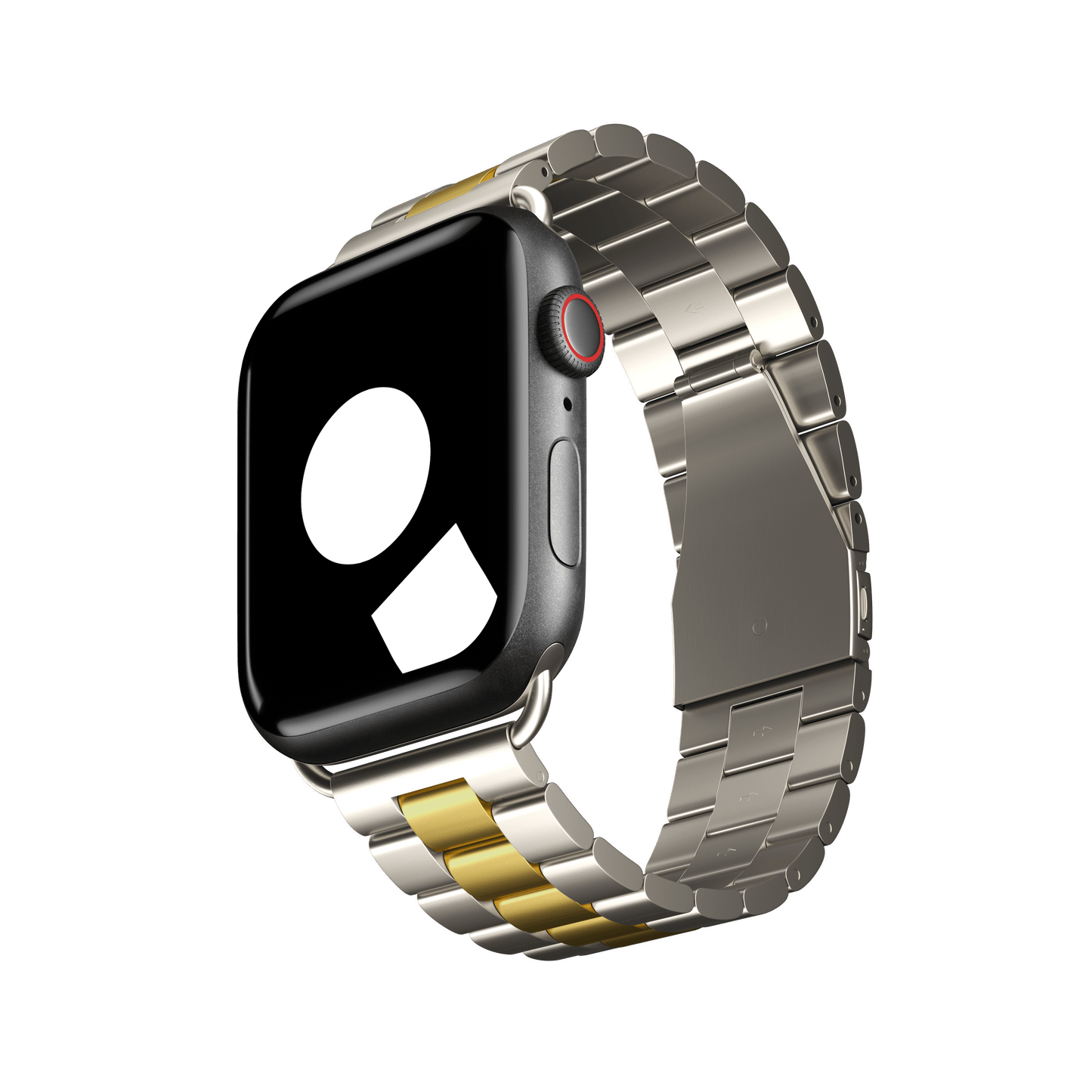 Silver/Gold Tri-Link Bracelet for Apple Watch