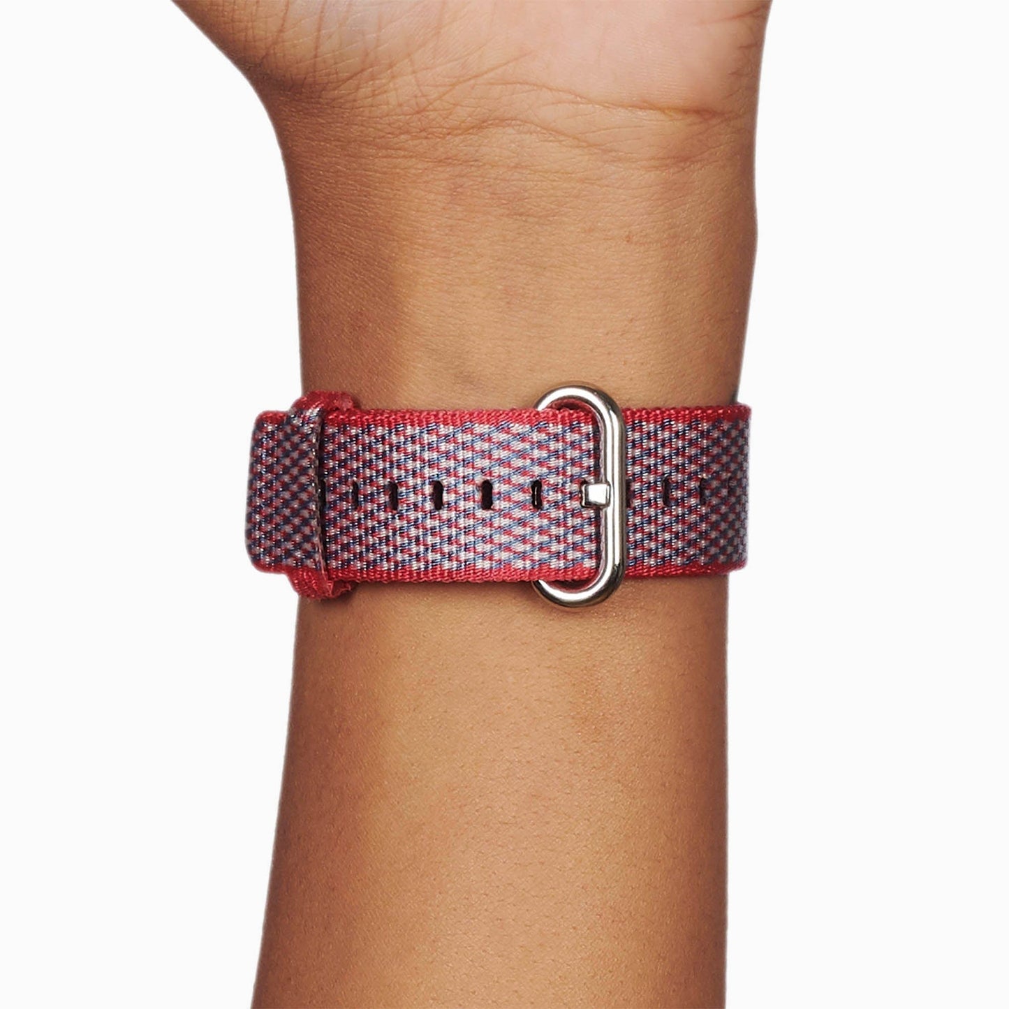 Berry Check Woven Nylon for Apple Watch