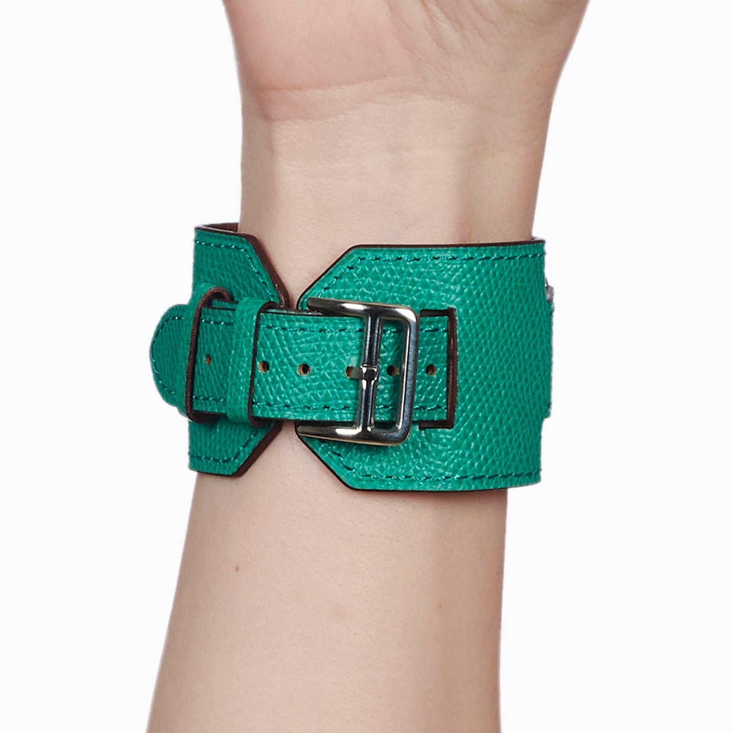 Bleu Paon Leather Cuff for Apple Watch
