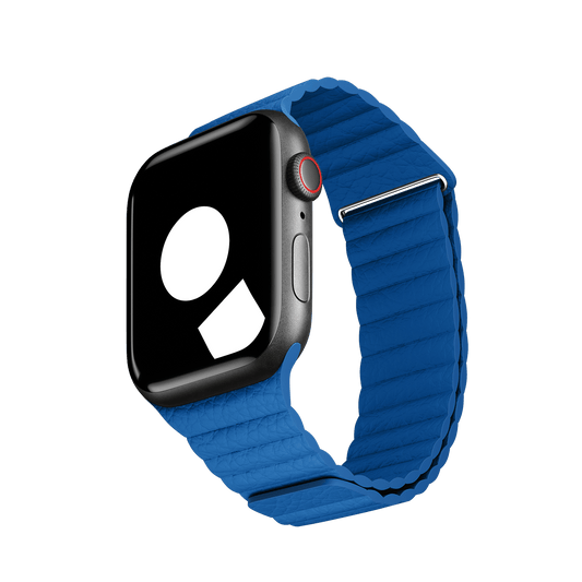 Cape Cod Blue Leather Loop for Apple Watch