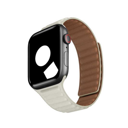 Chalk Leather Link for Apple Watch