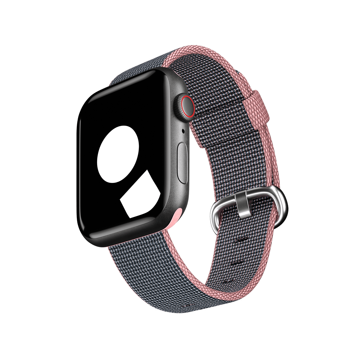 Light Pink/Midnight Blue Woven Nylon for Apple Watch