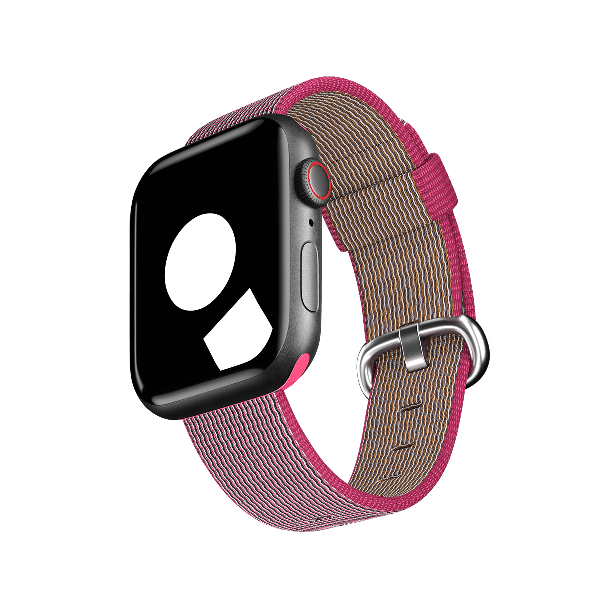 Pink Woven Nylon for Apple Watch